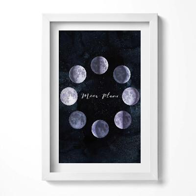 Tablou rama decorativ Ilustrație a fazelor lunii