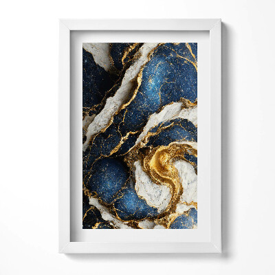 Tablou living cu rama decorativ Textură abstractă glamour cu aur