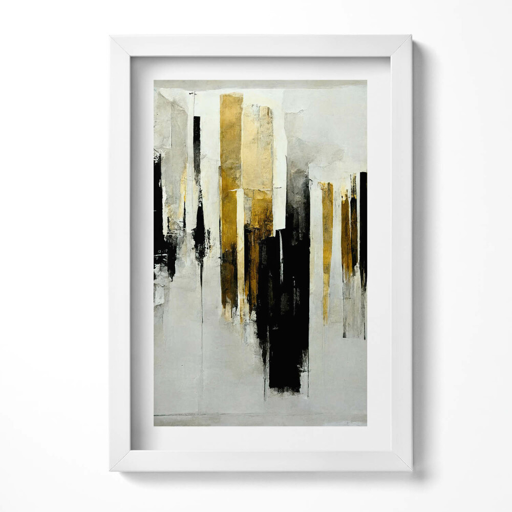 Tablou rama decorativ Artă abstractă cu aur