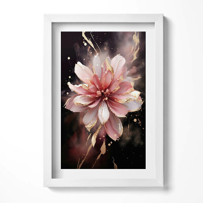 Tablou rama decorativ Floare pictată romantică