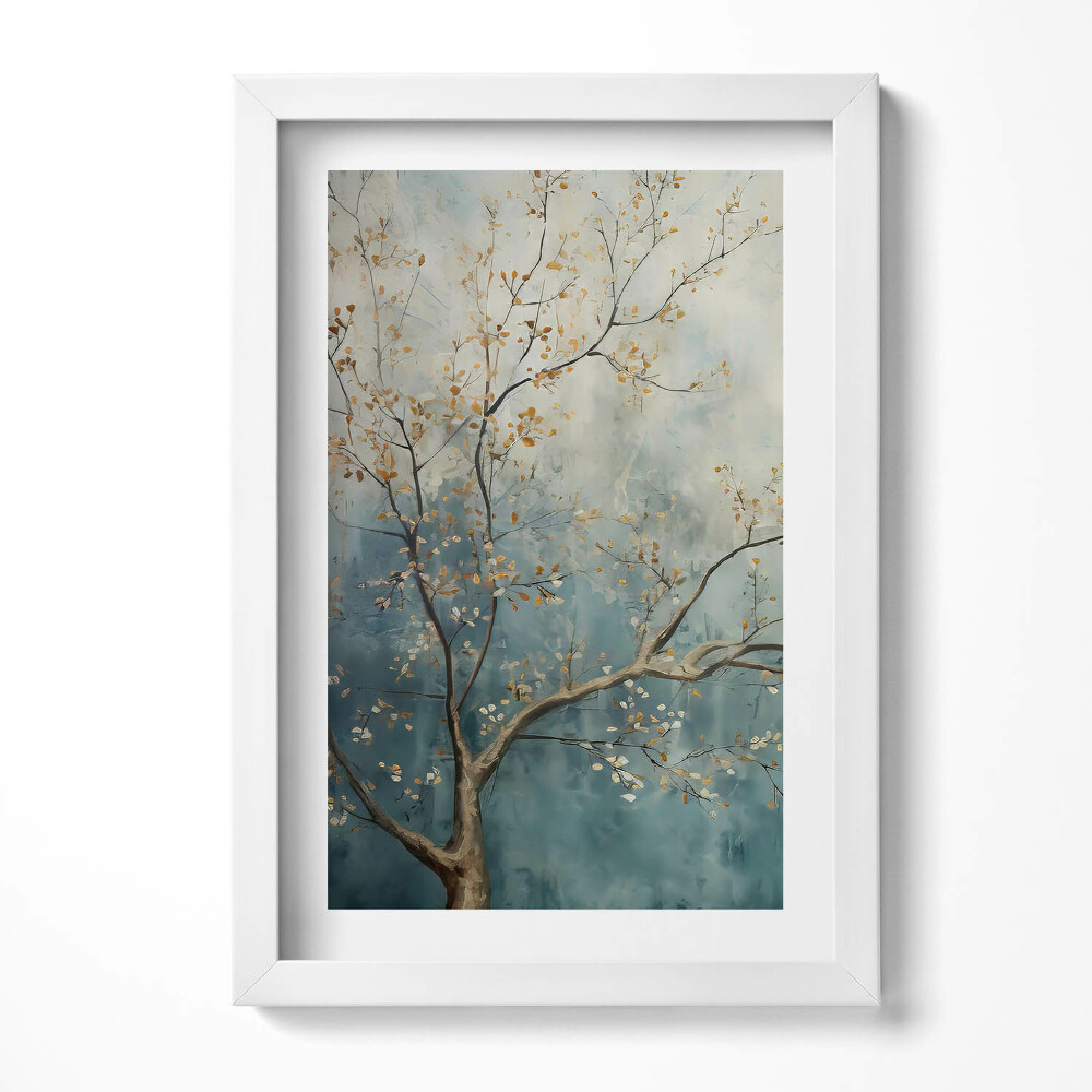 Tablou rama decorativ Ramuri de copac pictate