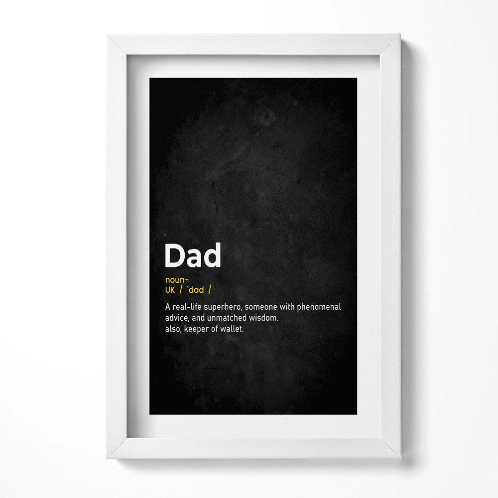 Tablou rama decorativ Definiția creativă a tatălui