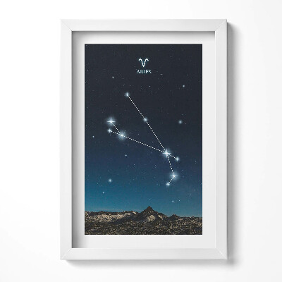 Tablou living cu rama decorativ Constelația zodiacală Berbec
