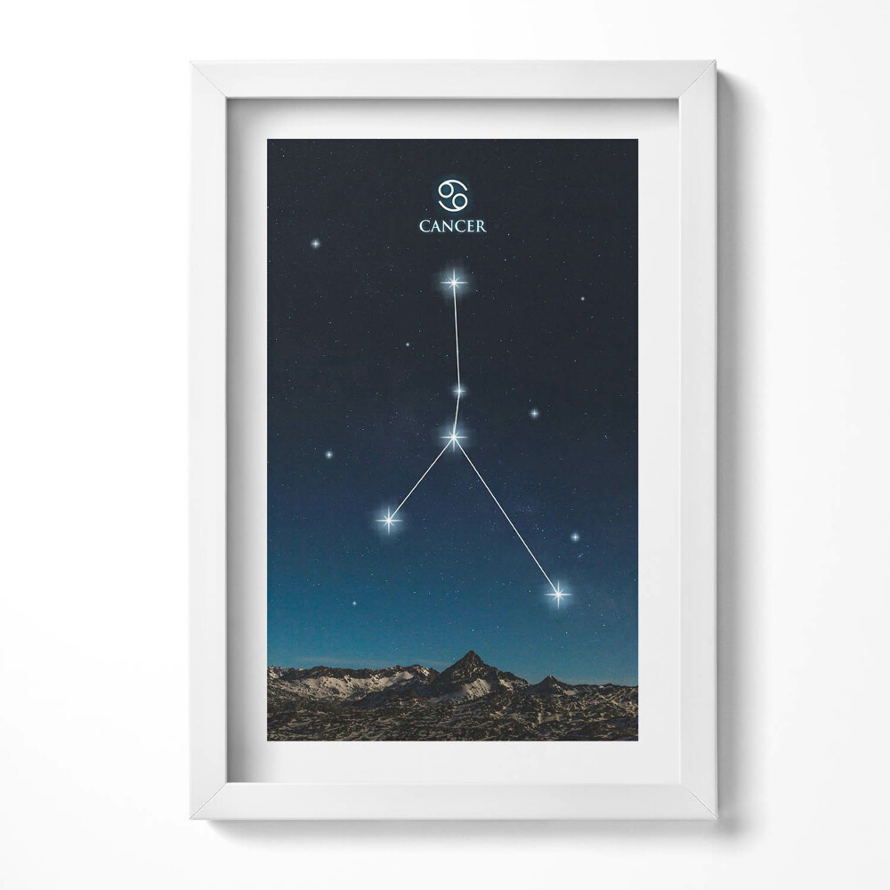 Tablou rama decorativ Constelația zodiacală Rac