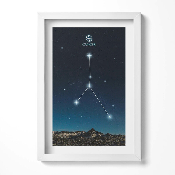 Tablou rama decorativ Constelația zodiacală Rac