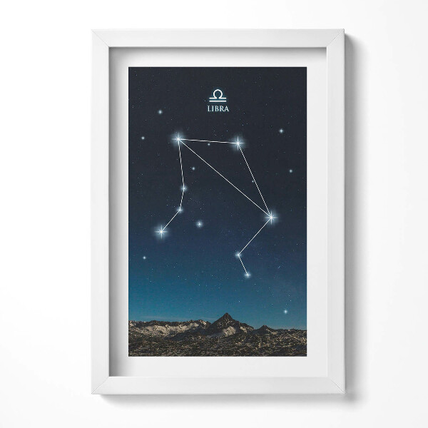 Tablou rama decorativ Constelația zodiacală Balanță