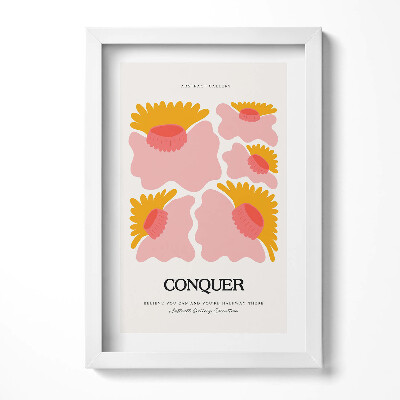 Tablou rama decorativ Ilustrație a plantelor și florilor