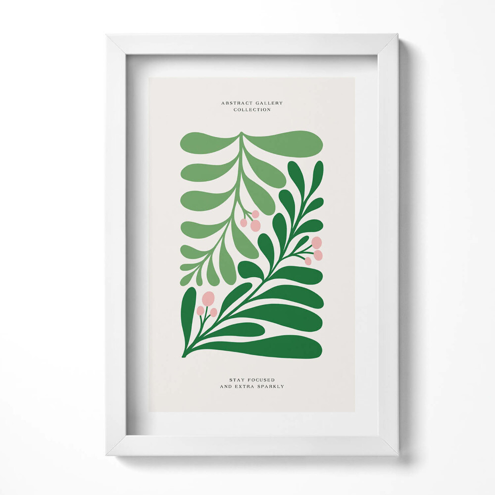 Tablou living cu rama decorativ Ilustrație a plantelor și florilor