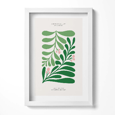 Tablou living cu rama decorativ Ilustrație a plantelor și florilor