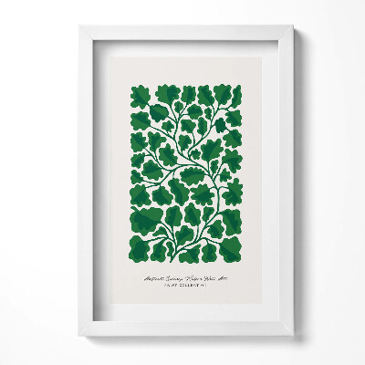 Tablou living cu rama decorativ Ilustrație a plantelor și florilor