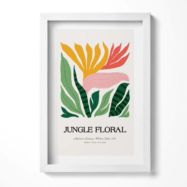 Tablou living cu rama decorativ Ilustrație a plantelor și florilor