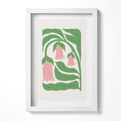 Tablou rama decorativ Ilustrație a plantelor și florilor