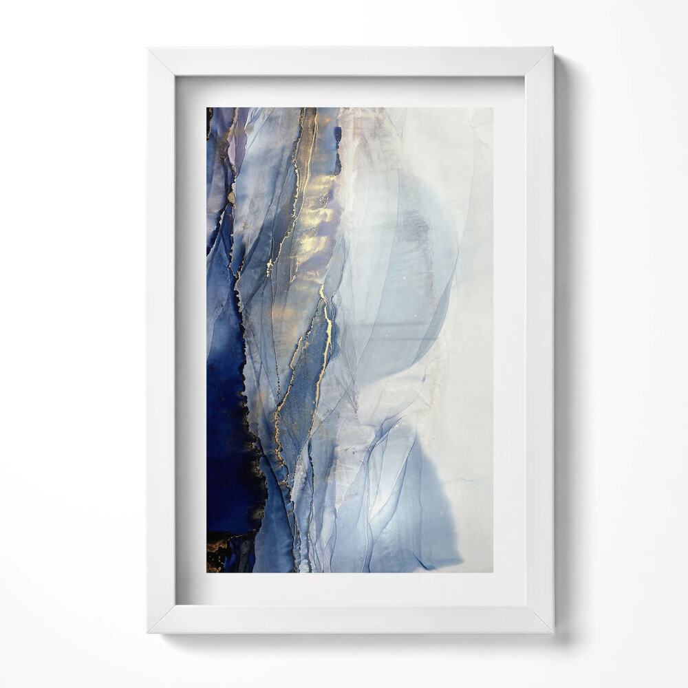 Tablou rama decorativ Abstracție cu aur