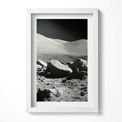 Tablou rama decorativ Fotografie de rocă lunară NASA