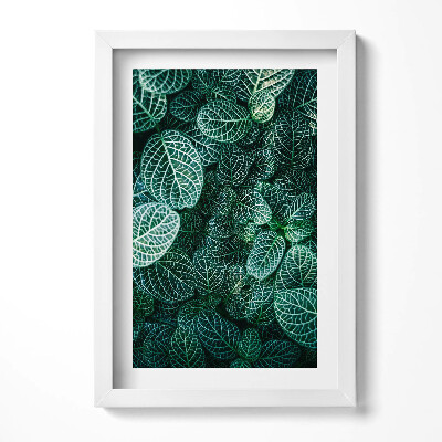 Tablou living cu rama decorativ Frunze verzi sălbatice