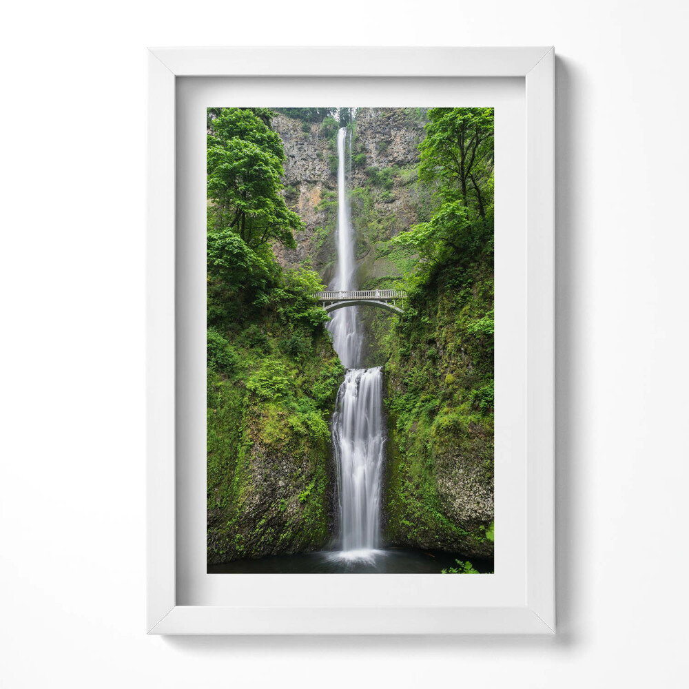 Tablou rama decorativ Cascadă înaltă și poduri