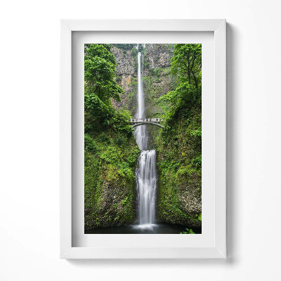 Tablou rama decorativ Cascadă înaltă și poduri