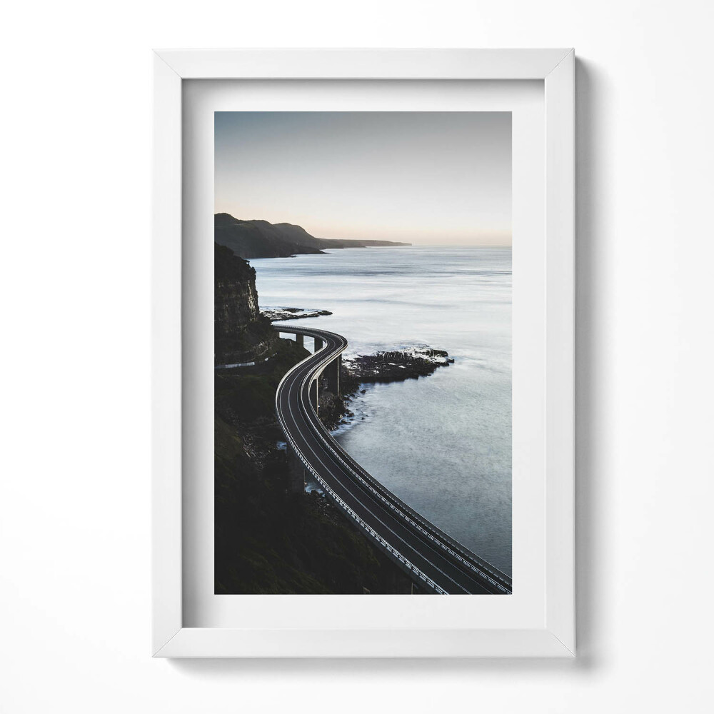Tablou living cu rama decorativ Vedere aeriană a drumului de coastă