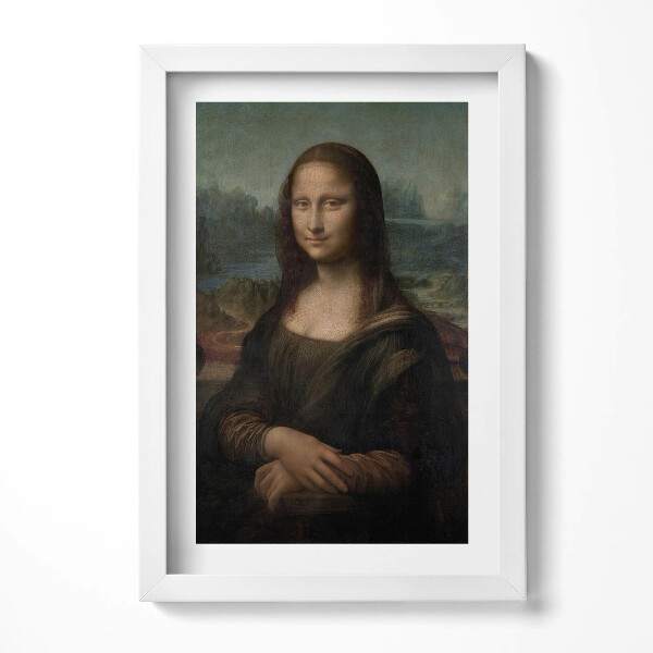 Tablou living cu rama decorativ Mona Lisa Leonardo Da Vinci