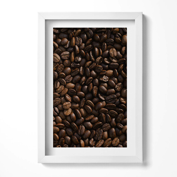 Tablou rama decorativ boabe de cafea Arabica