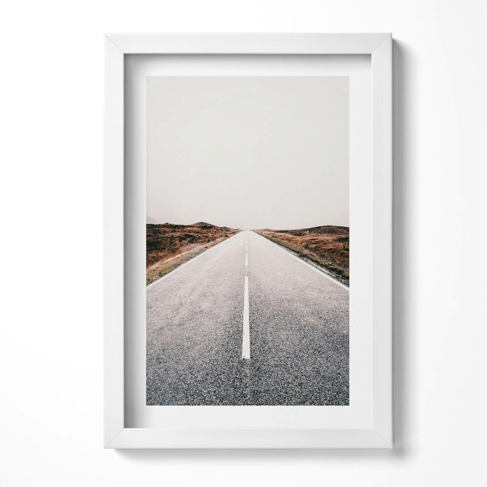 Tablou rama decorativ Drum asfaltat drept și gol