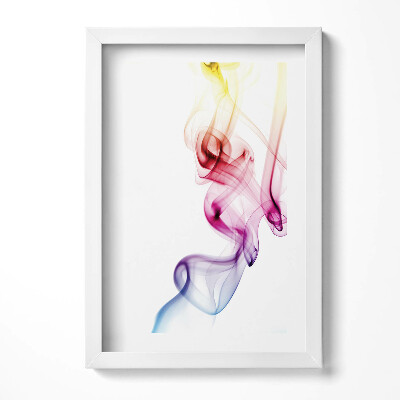 Tablou living cu rama decorativ Fum colorat abstract