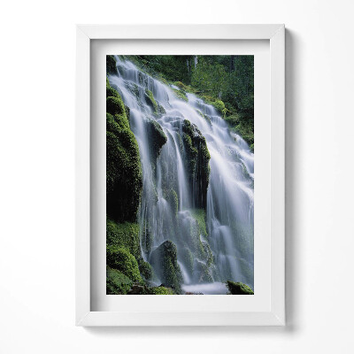 Tablou living cu rama decorativ Cascadă mare în junglă