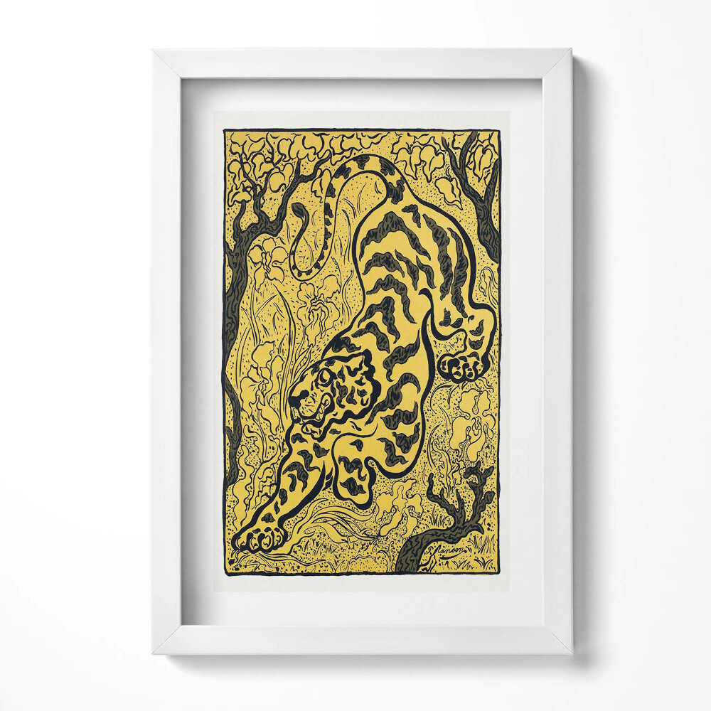 Tablou rama decorativ Ilustrație tigru chinezesc