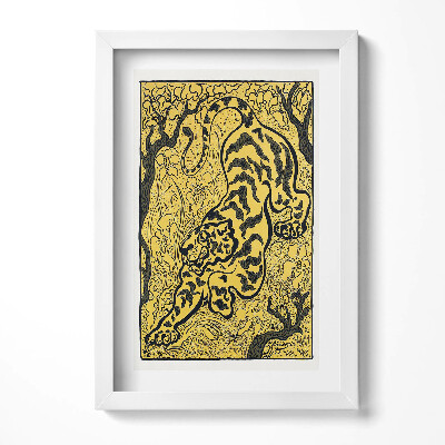 Tablou rama decorativ Ilustrație tigru chinezesc