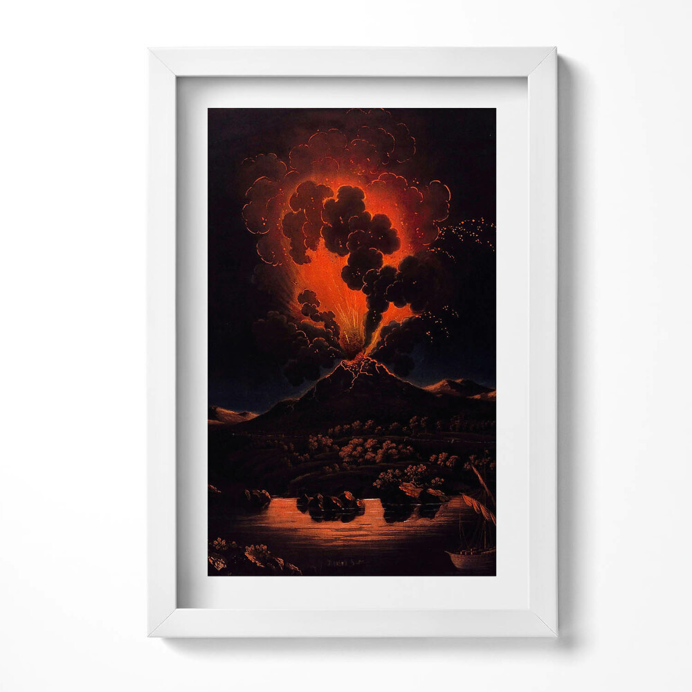 Tablou living cu rama decorativ Ilustrație în stil japonez