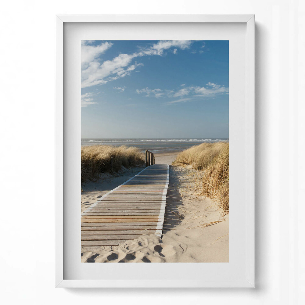 Tablou rama modern Vedere la plajă și mare