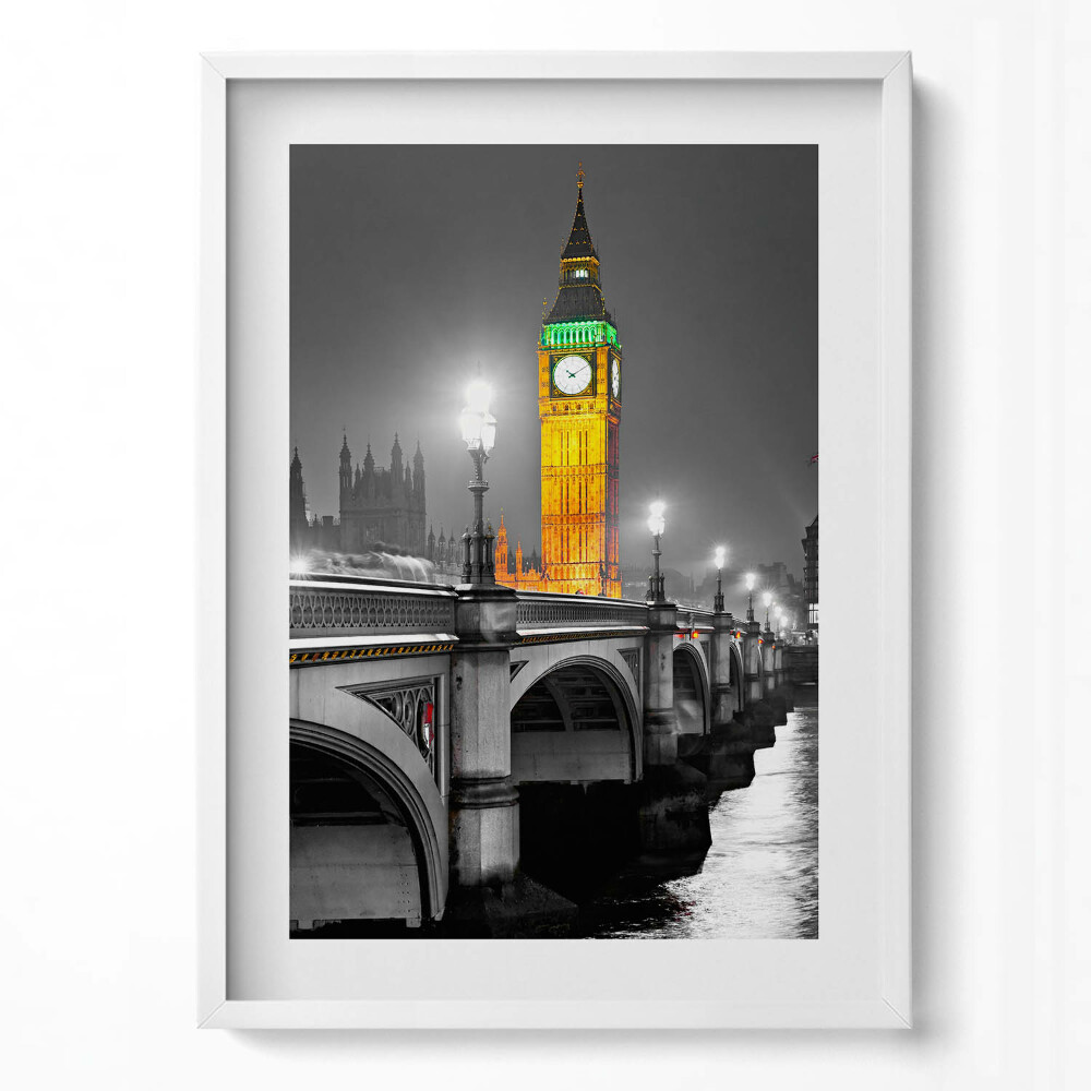 Tablou rama modern Big Ben în Marea Britanie