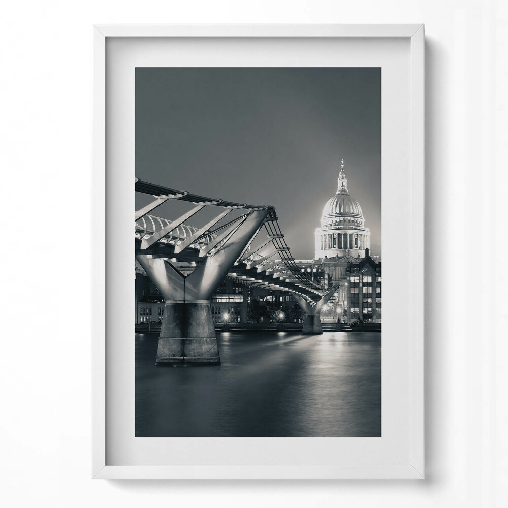 Tablou rama modern Peisaj urban alb-negru