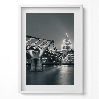 Tablou rama modern Peisaj urban alb-negru