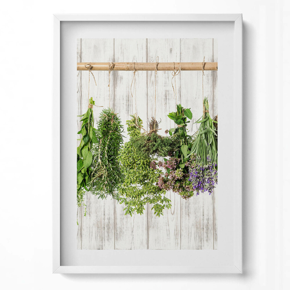 Tablou living cu rama modern Ierburi și plante uscate