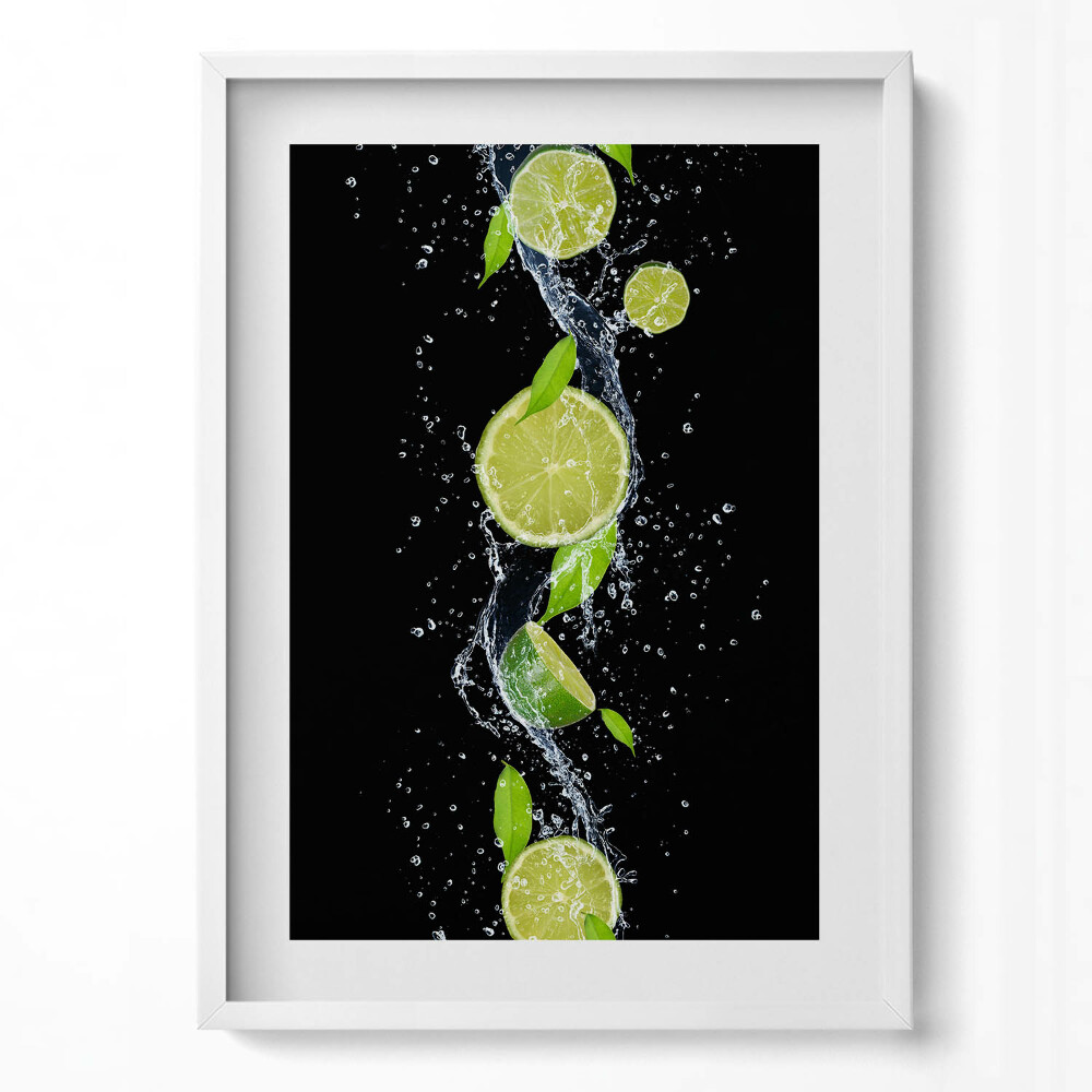 Tablou rama modern Apă de mentă cu lime