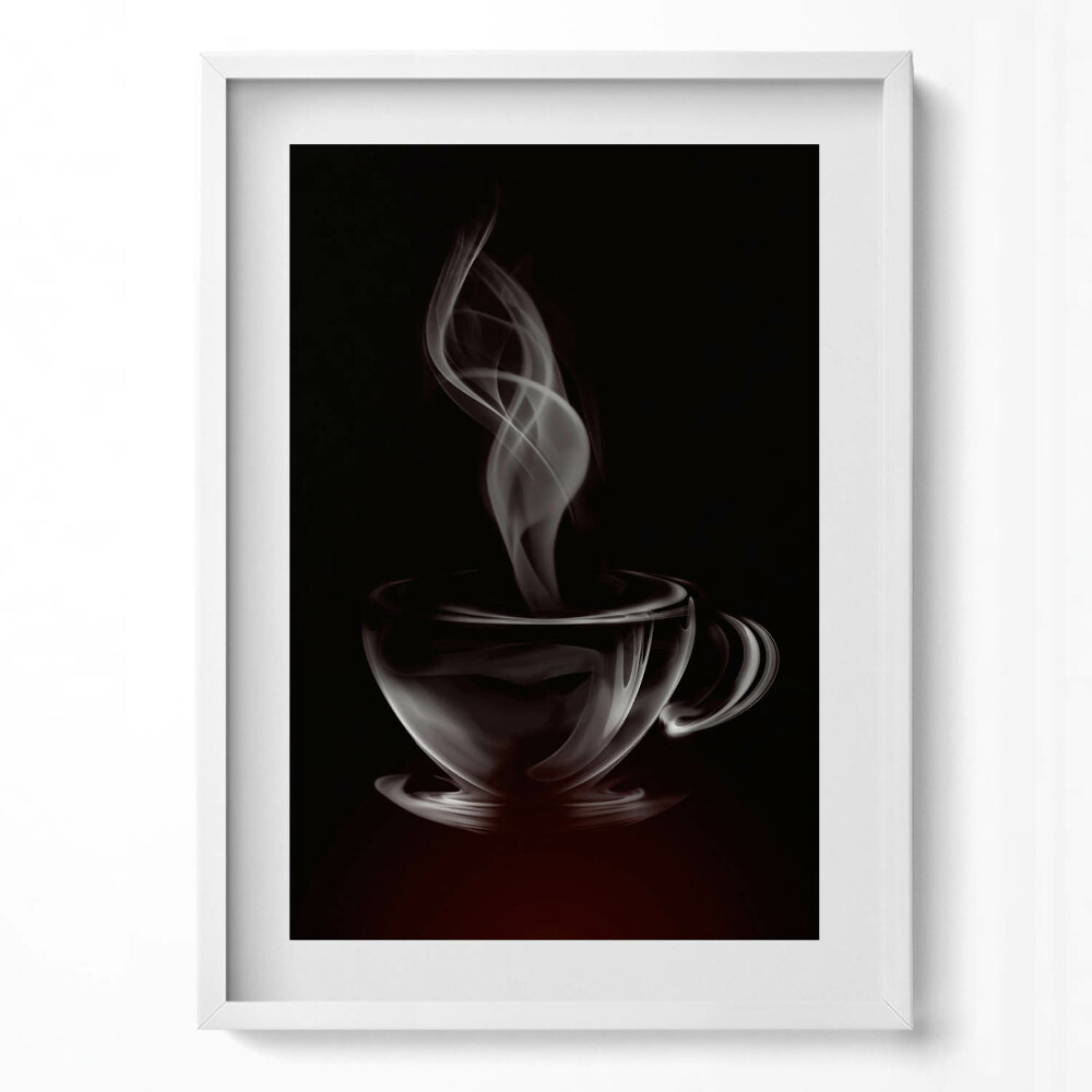 Tablou living cu rama modern Ceașcă de cafea abstractă