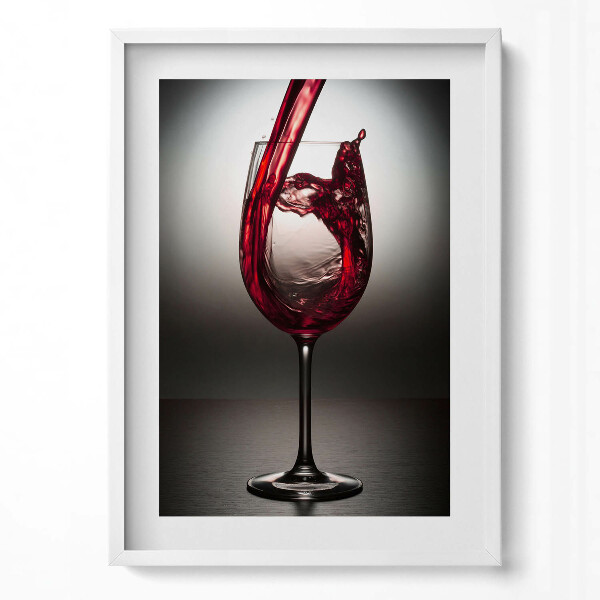 Tablou rama modern un pahar de vin
