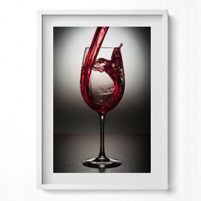 Tablou rama modern un pahar de vin