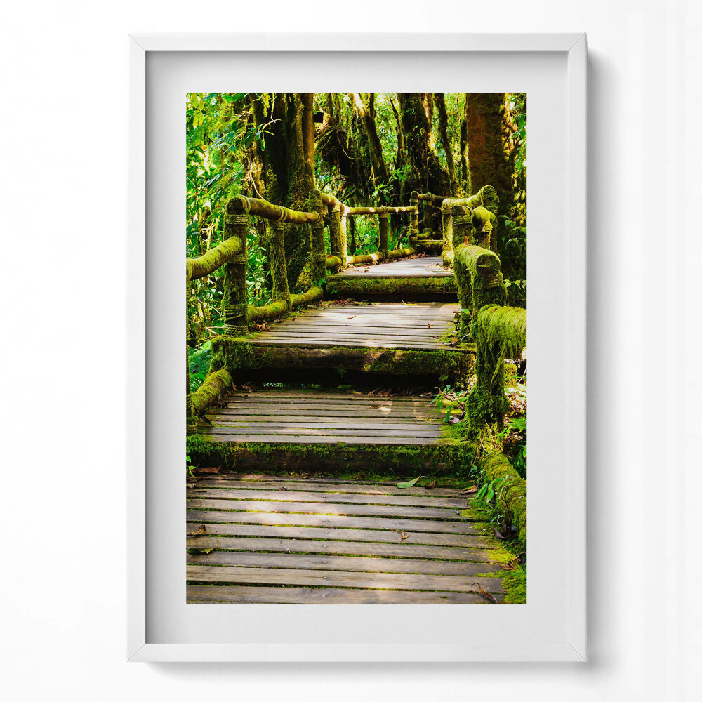 Tablou rama modern Alee din lemn - agroturism