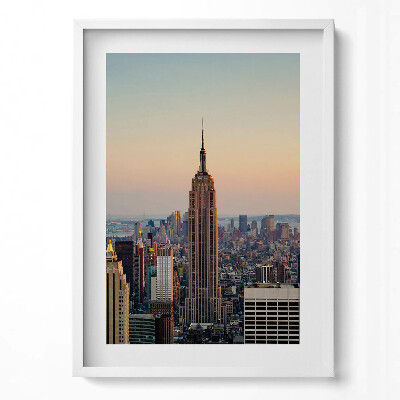 Tablou living cu rama modern Panorama orașului New York