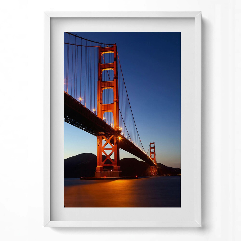 Tablou living cu rama modern Podul Golden Gate