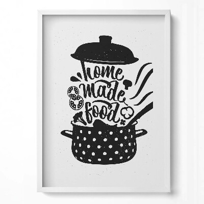 Tablou living cu rama modern Mâncare de casă - semn de bucătărie