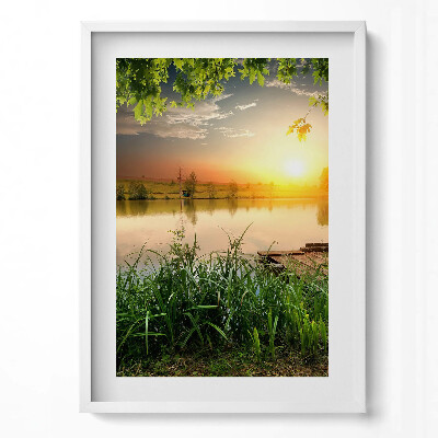 Tablou living cu rama modern Apus de soare, zile de vară