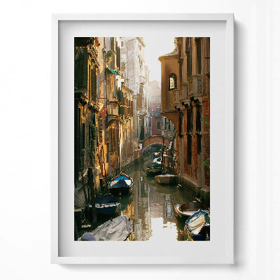 Tablou living cu rama modern Romantismul Veneției Canalul Mare