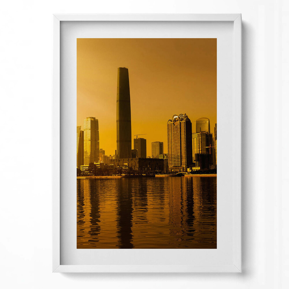 Tablou living cu rama modern Râul Zhujiang China