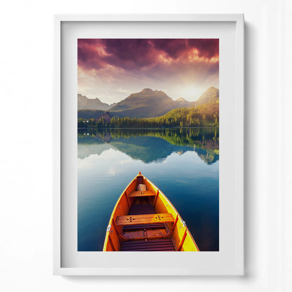 Tablou rama modern Parcul Național Strbske Pleso Slovacia