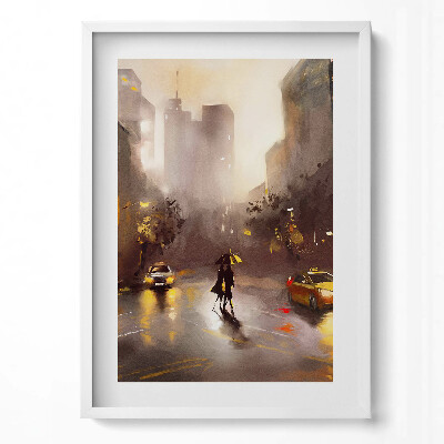 Tablou rama modern Vedere spre strada din New York