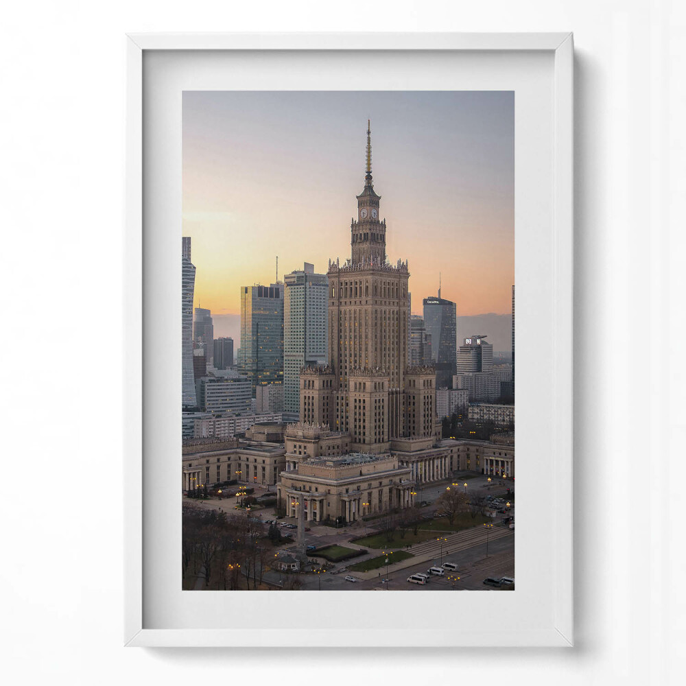 Tablou living cu rama modern Palatul Culturii și Științei Varșovia