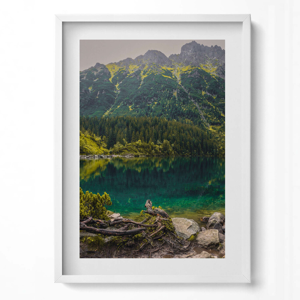 Tablou living cu rama modern Morskie Oko în Munții Tatra